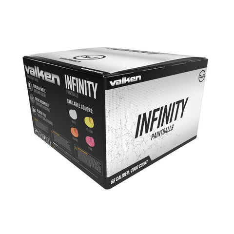 Valken Infinity Paintballs - Yellow Shell/Yellow Fill - 2000 Count