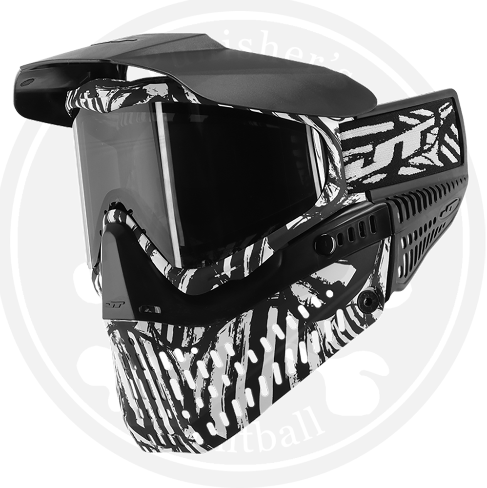 JT Proflex Paintball Mask LE Zebra W Clear Smoke Lens jt-proflex-paintball-mask-le-zebra-w-clear-smoke-lens