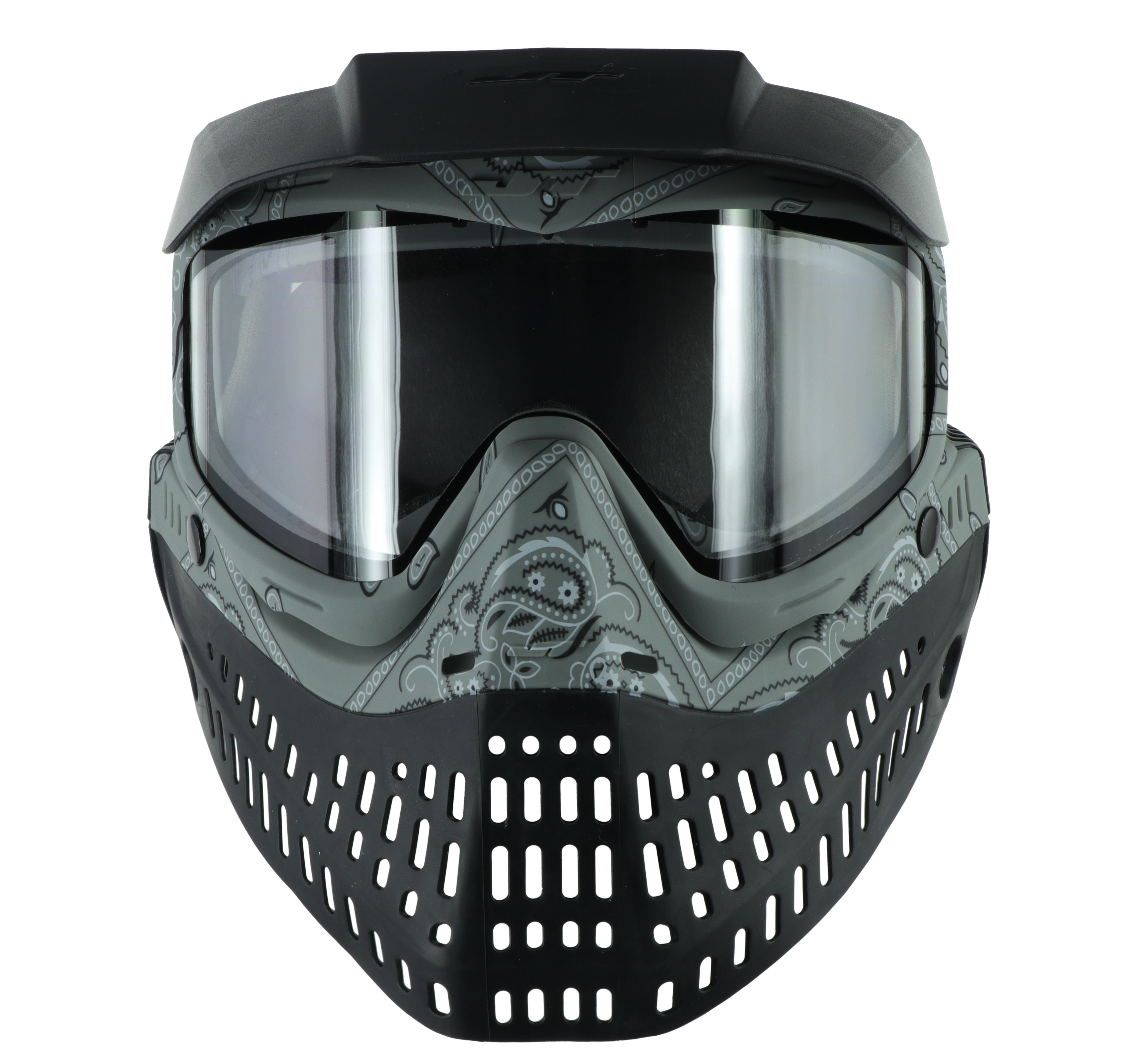 JT Proflex Paintball Mask - LE Bandana Series - Grey w/ Clear & Smoke Lens