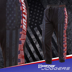 Virtue Jogger Paintball Pants - Patriot Flag - Black