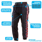 Virtue Jogger Paintball Pants - Patriot Flag - Black