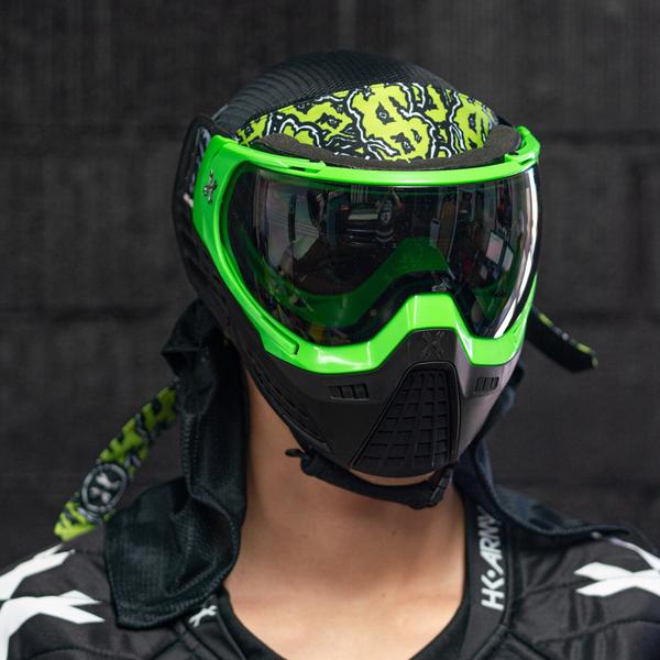 HK Army KLR Goggle - Blackout - Neon Green