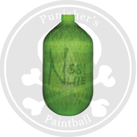 Ninja Carbon Fiber Lite 68/4500 Paintball Tank - Lime - BOTTLE ONLY