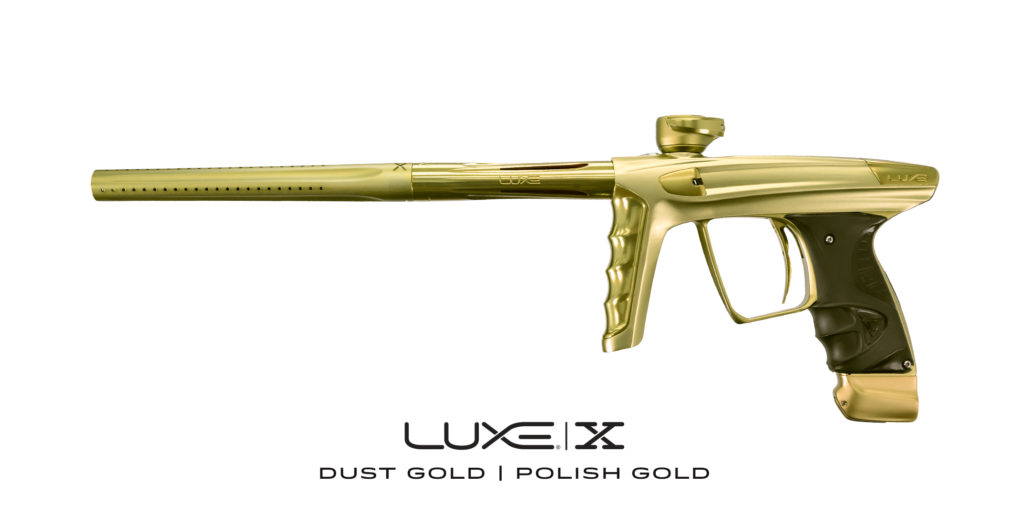 DLX Luxe X Paintball Marker - Dust Gold / Polished Gold
