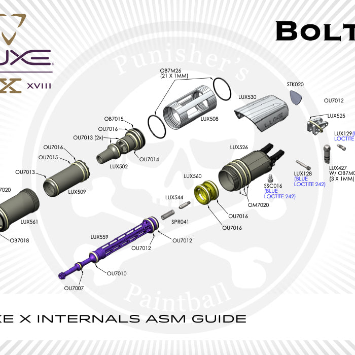 DLX Luxe X Bolt System Parts Picker - Pick the Part You Need!