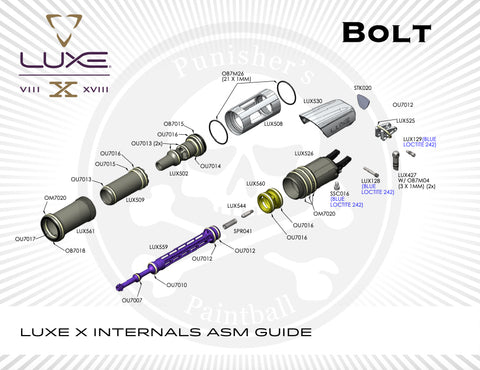 DLX Luxe X Bolt System Parts Picker - Pick the Part You Need!
