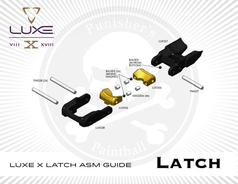 DLX Luxe X Latch System Parts Picker - Pick the Part You Need!