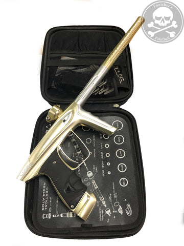Used DLX Luxe Ice Paintball Gun - Gold/Silver