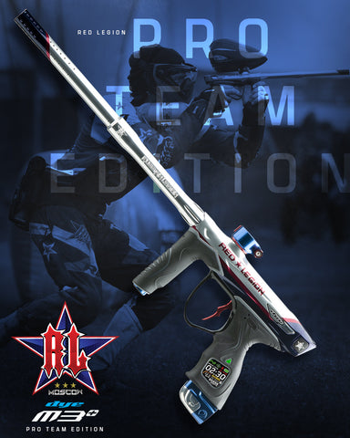 Dye M3+ Paintball Gun - PGA Red Legion