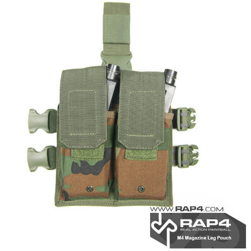 M4 Magazine Leg Pouch Woodland