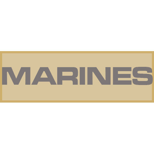 Marines Patch Large (Tan)