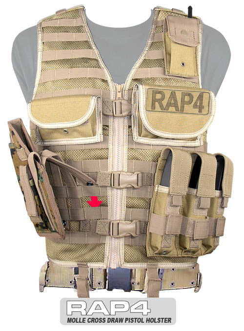 BLACK Cross Draw Holster Left Hand Small