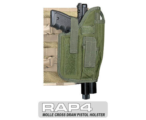 OLIVE DRAB Cross Draw Holster Right Hand Large