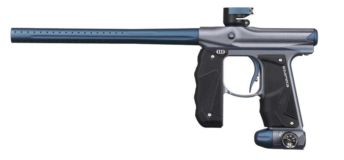 Empire Paintball Mini GS Paintball Marker - Grey/Navy Blue