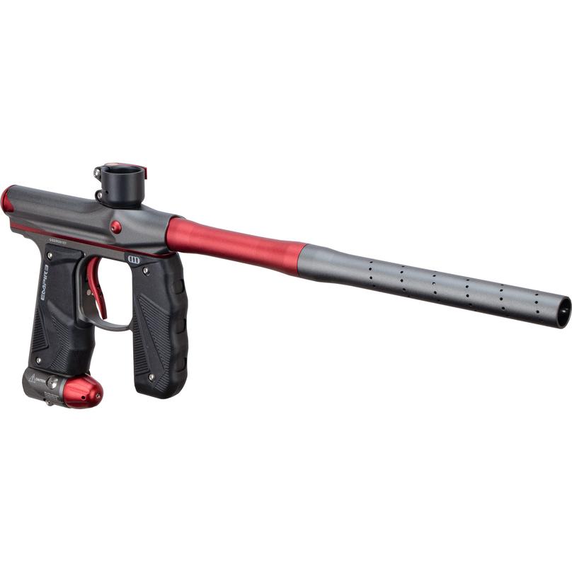 Empire Paintball Mini GS Marker w/ 2 Piece Barrel - Dark Grey/Red