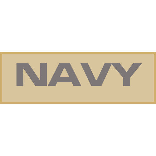 Navy Patch Large (Tan)