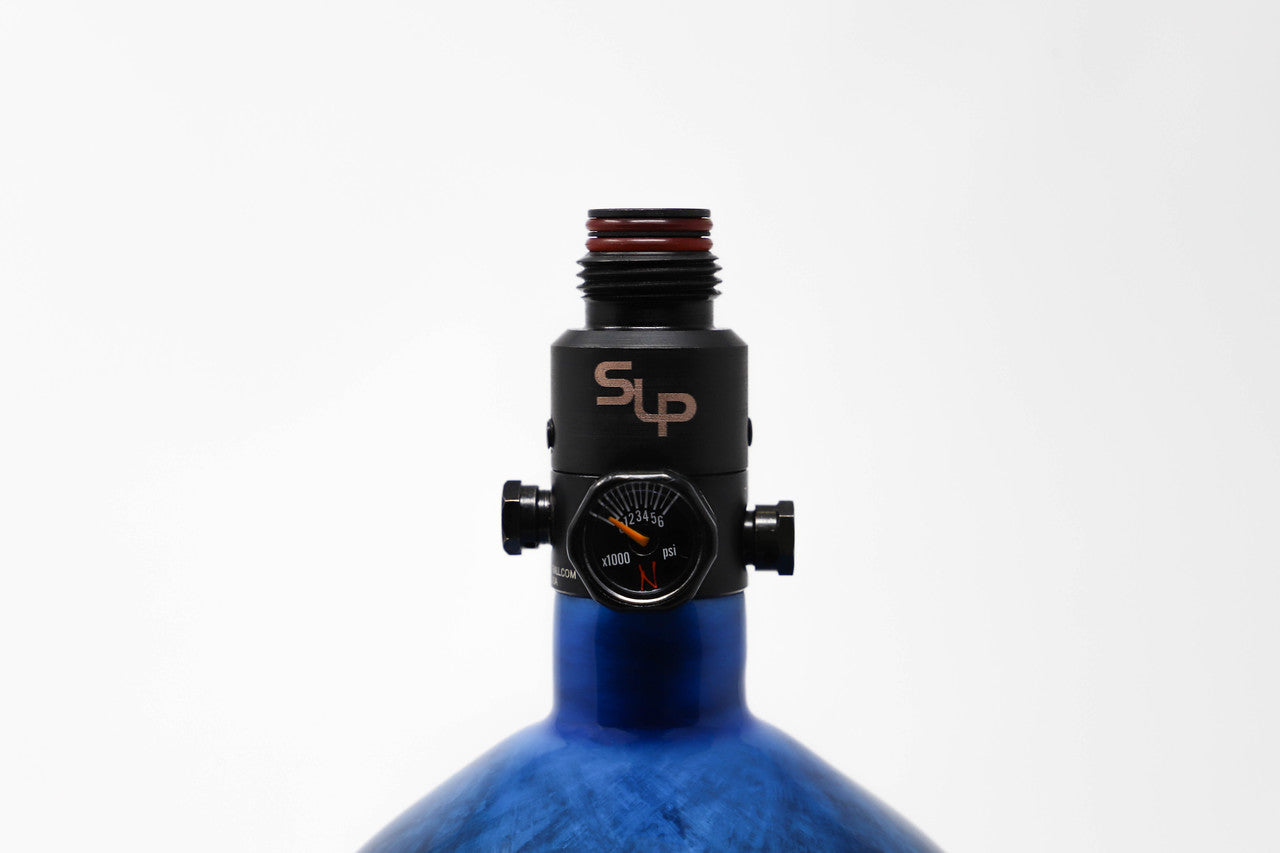 Ninja SL2 77/4500 Carbon Fiber Paintball Tank - Blue - ProV2 SLP Regulator