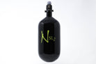 Ninja SL2 77/4500 Carbon Fiber Paintball Tank - Black/Lime - Standard Adjustable Regulator