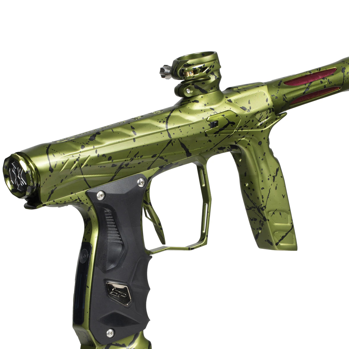 HK Army Shocker AMP Paintball Gun - Combat Splash (Olive/Black)