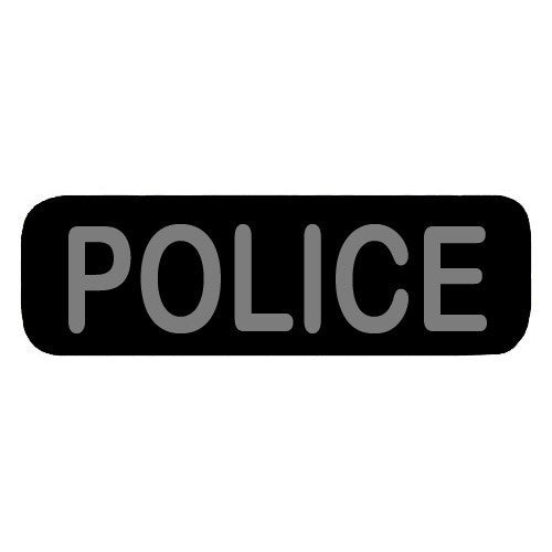 Police Patch Large (Black)