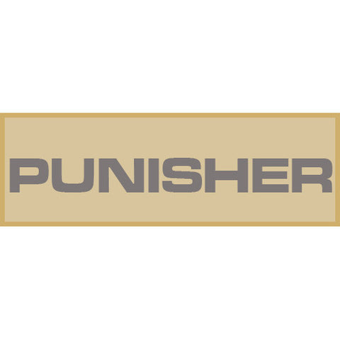 Punisher Patch Large (Tan)
