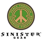 Sinister Gear "Peace" PVC Patch - Green