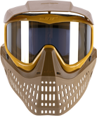 JT Proflex LE Paintball Mask - Brown/Tan/Gold w/ Gold Thermal Lens