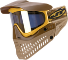 JT Proflex LE Paintball Mask - Brown/Tan/Gold w/ Gold Thermal Lens