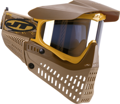 JT Proflex LE Paintball Mask - Brown/Tan/Gold w/ Gold Thermal Lens