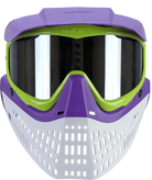 JT Proflex LE Paintball Mask - Purple/Lime/White w/ Chrome Thermal Lens