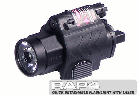 Super Bright Quick Detachable Tactical Flashlight with Laser Combo