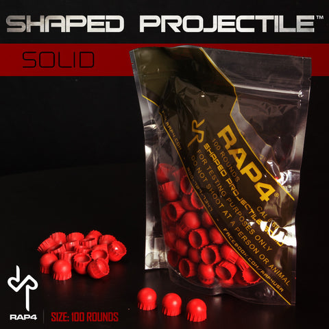 Shaped Projectile (Solid) (100ct) (Red)