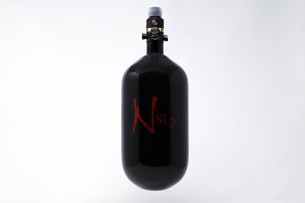 Ninja SL2 77/4500 Carbon Fiber Paintball Tank - Black/Red ProV2 SHP ($234.95)