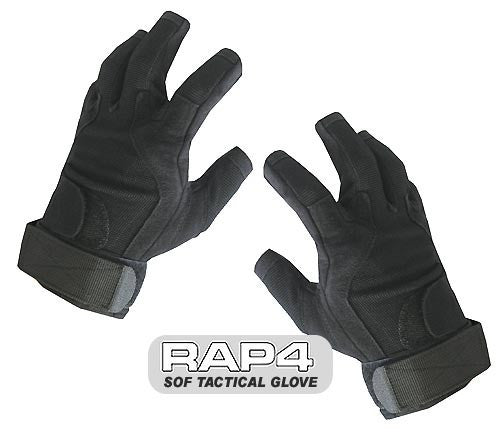 BLACK SOF Tactical Glove (Open Finger)
