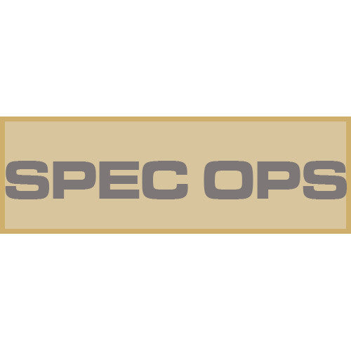 Spec Ops Patch Large (Tan)