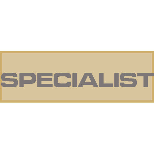 Specialist Patch Large (Tan)