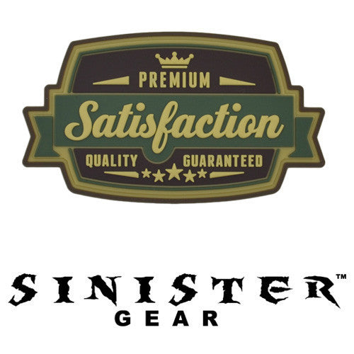 Sinister Gear "Satisfaction" PVC Patch - Green