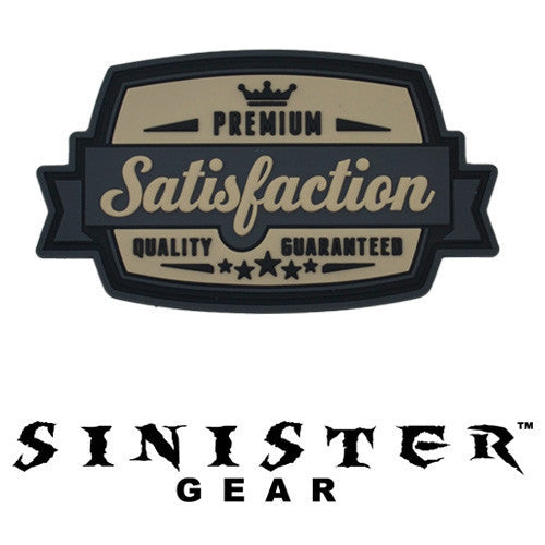 Sinister Gear "Satisfaction" PVC Patch - Light