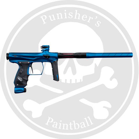 SP Shocker AMP Paintball Gun - Dust Blue / Polished Black