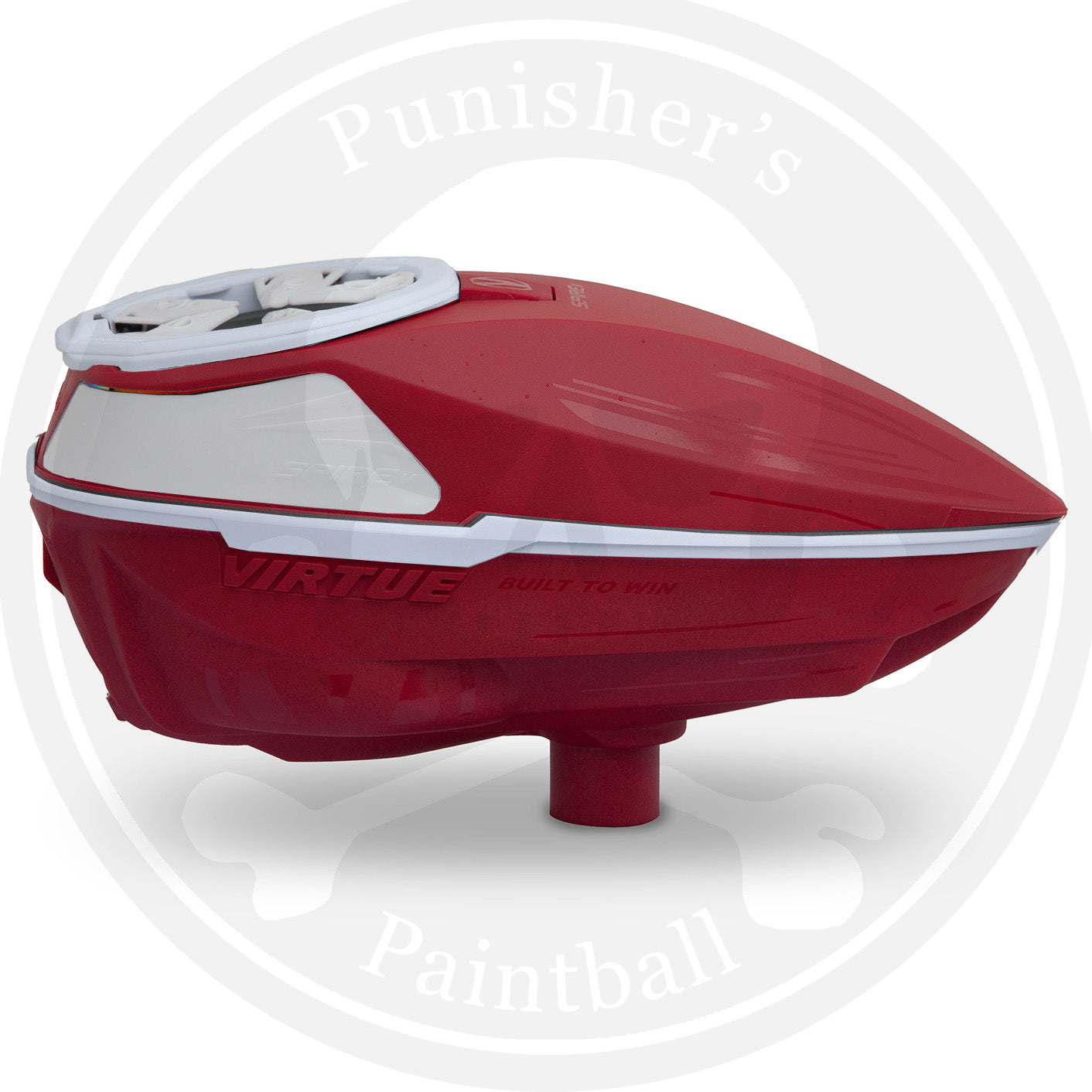 Virtue Spire 5 Paintball Loader - Red/White