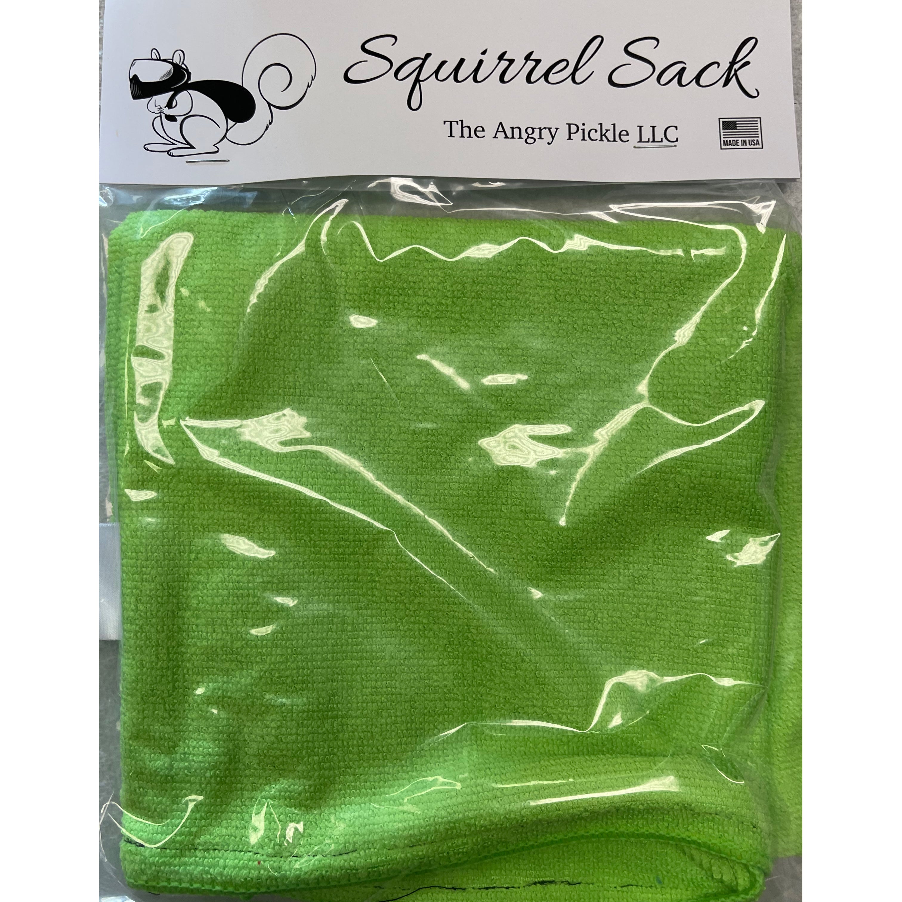 Squirrel Sack Microfiber Bag - Green
