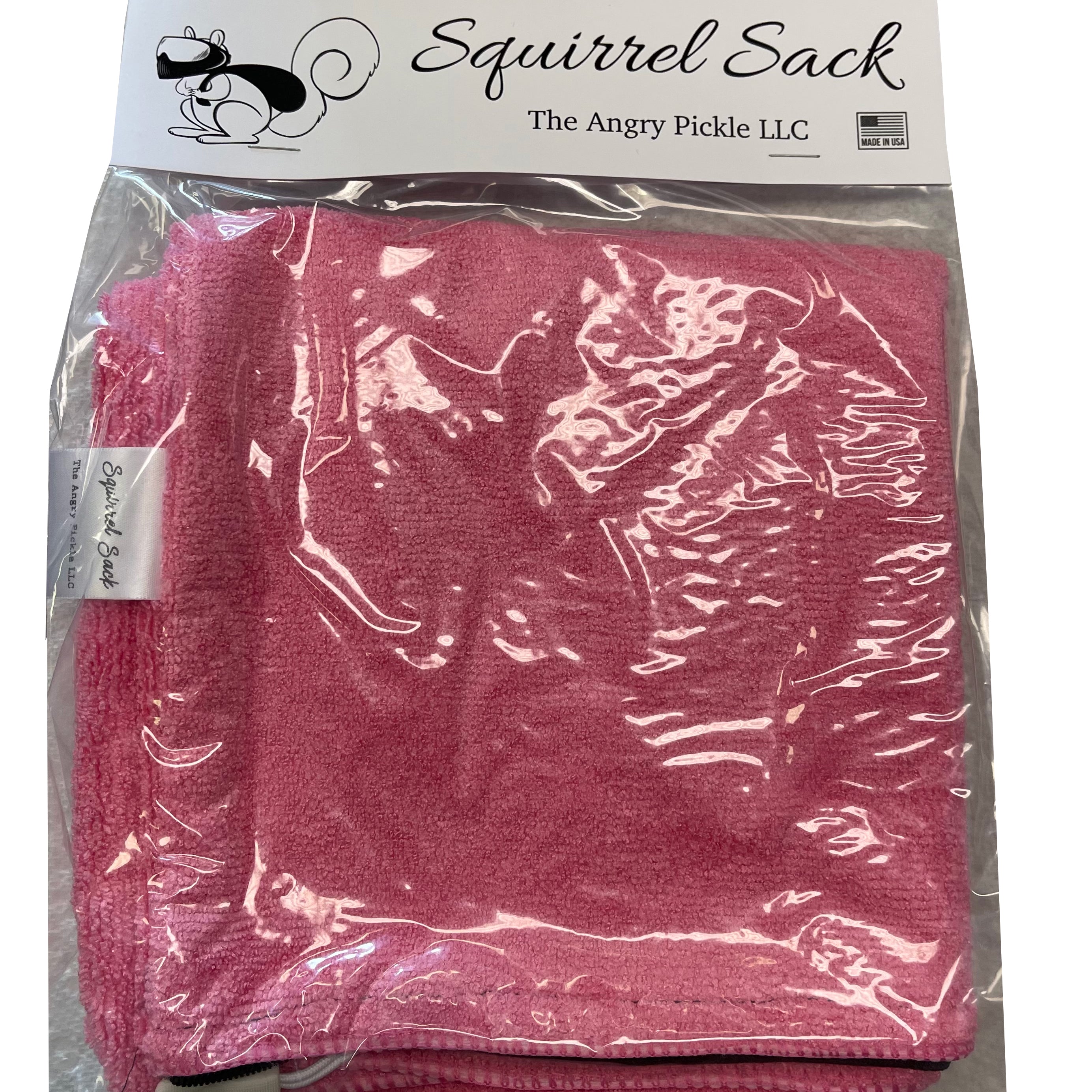 Squirrel Sack Microfiber Bag - Pink