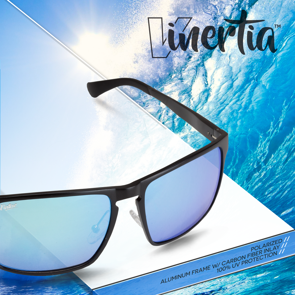 Virtue V-Inertia Polarized Sunglasses - Black Ice