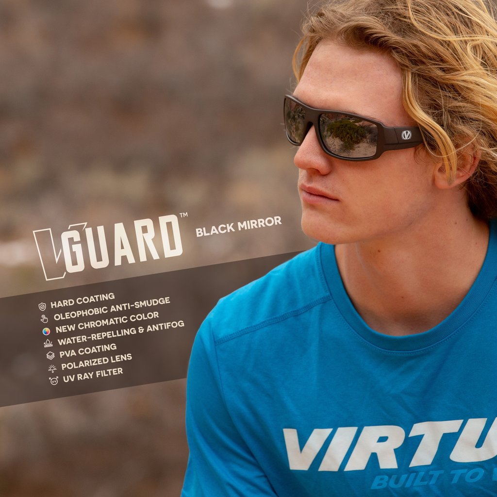 Virtue V-Guard Polarized Sunglasses - Black Mirror