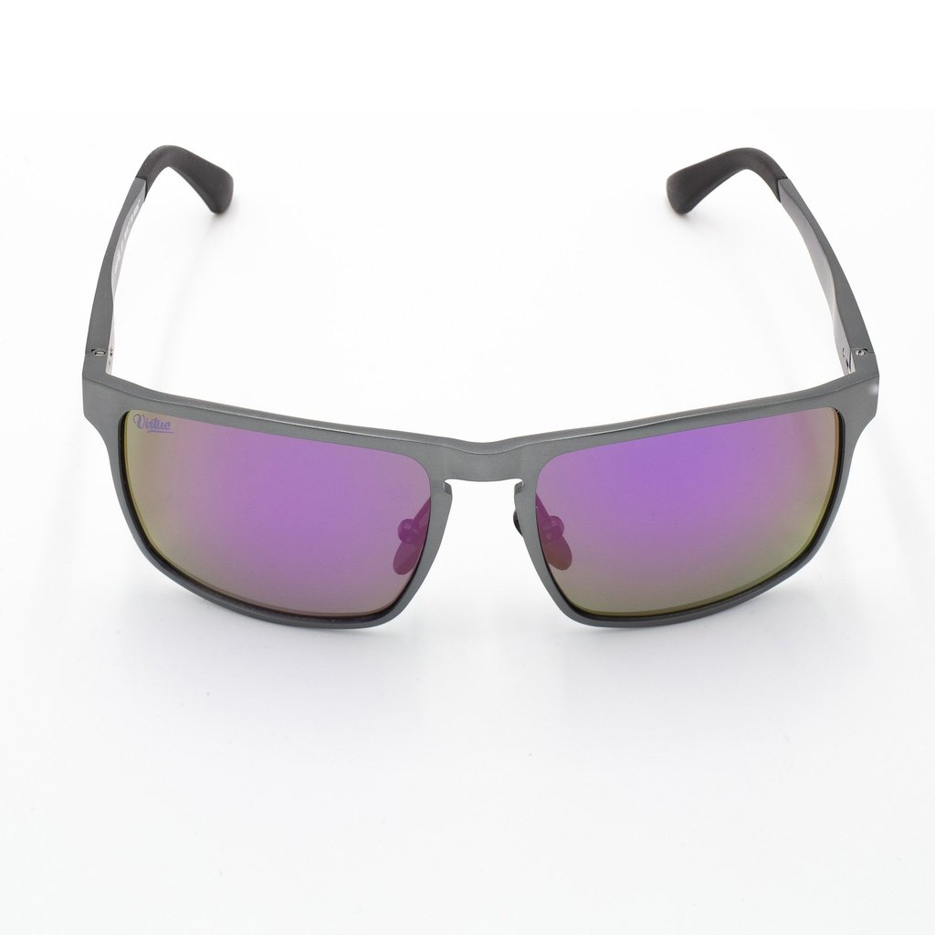 Virtue V-Inertia Polarized Sunglasses - Gunmetal Amethyst