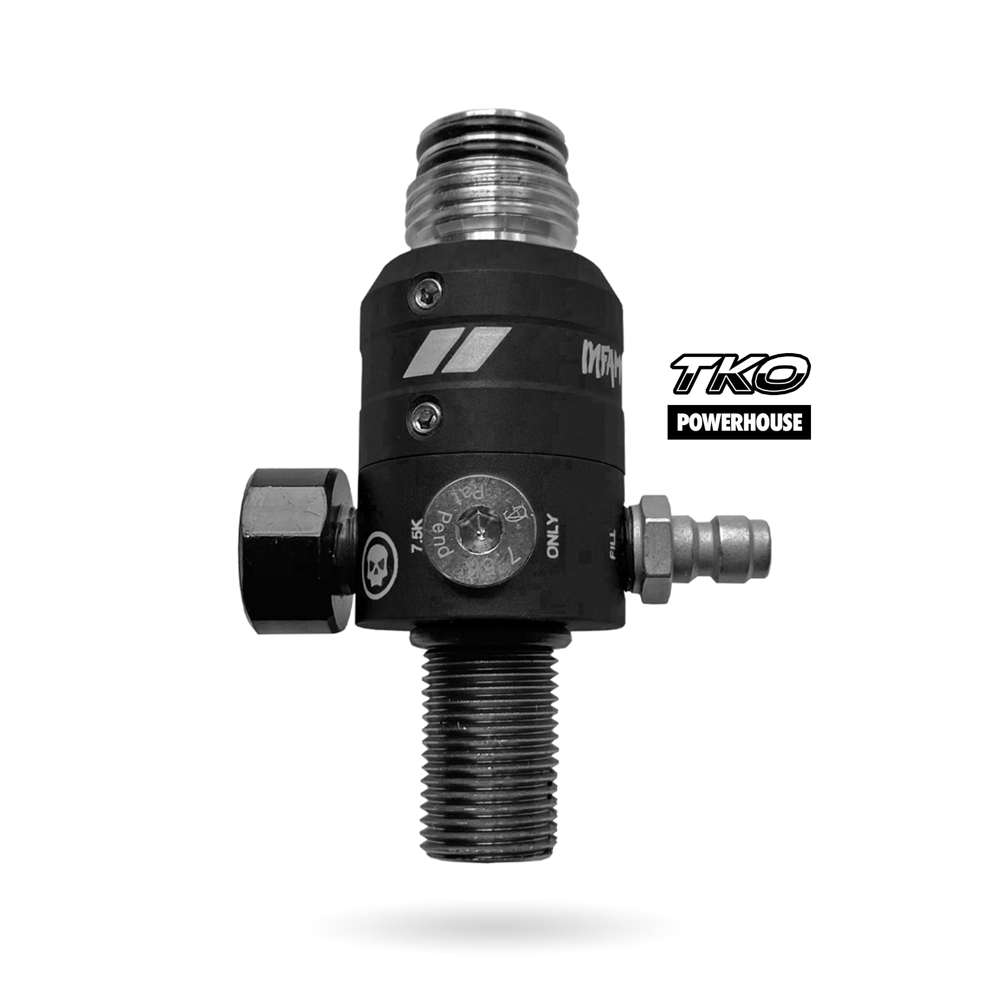 Powerhouse TKO Tank Regulator - Dust Black W/Titanium Cartridge