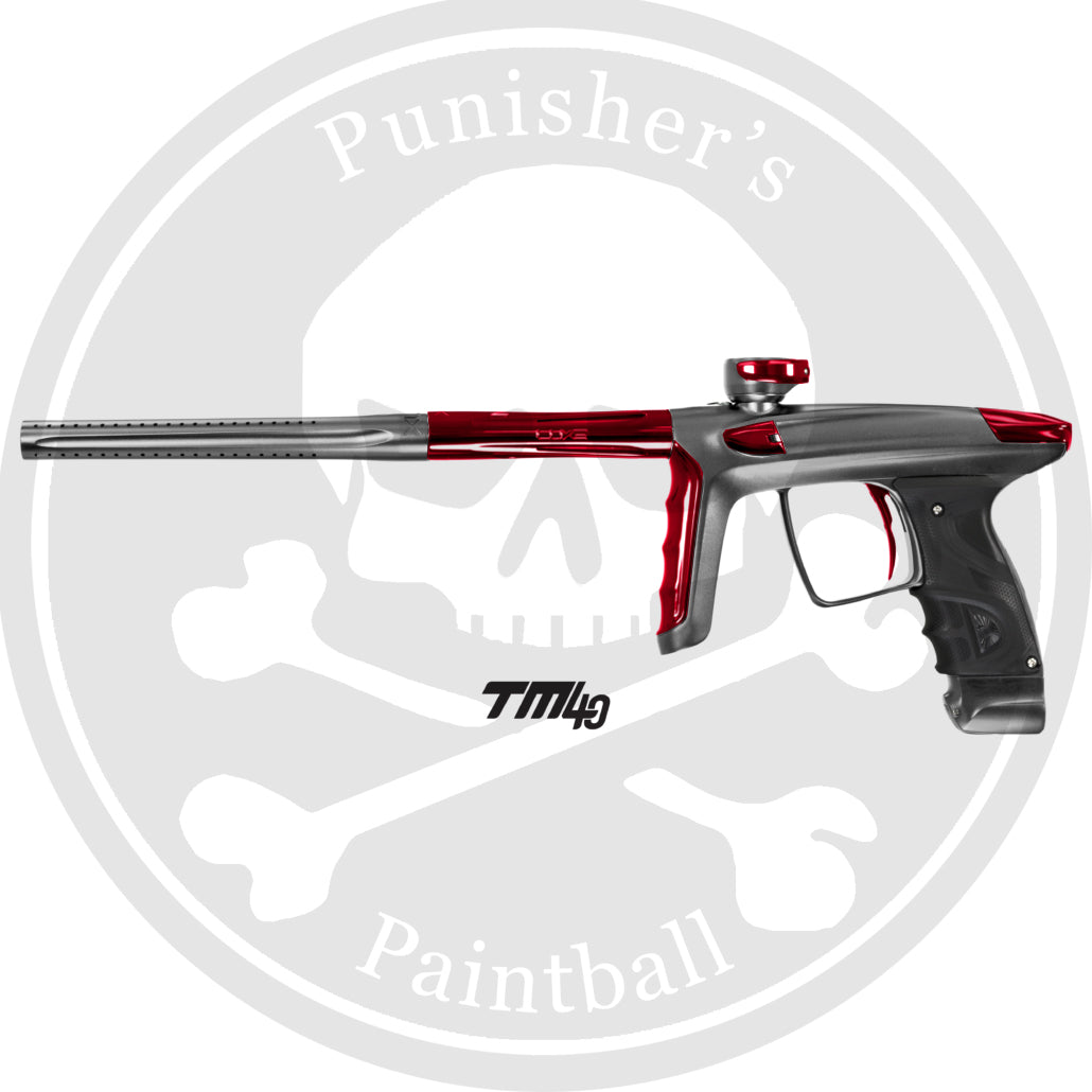 DLX Luxe TM40 Paintball Gun - Dust Pewter/Polished Red