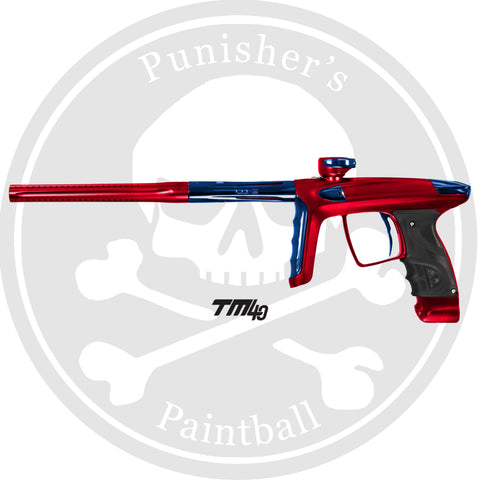 DLX Luxe TM40 Paintball Gun - Dust Red/Polished Blue
