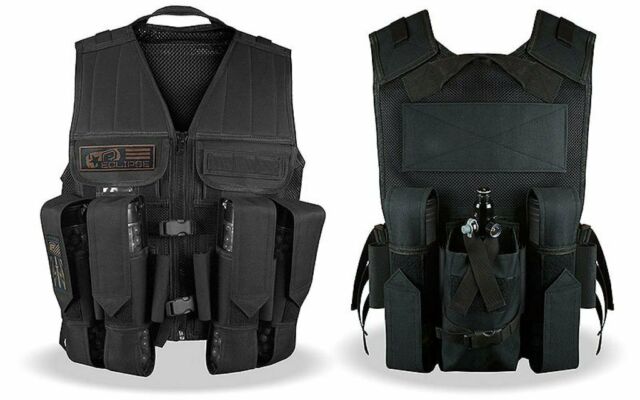 Planet Eclipse Tactical Load Paintball Vest - Black