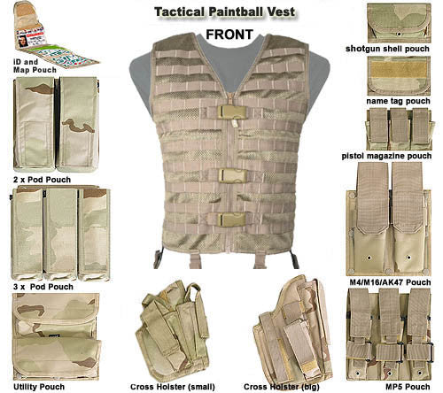 94K Plate Carrier SMG Tactical Vest  PenCott Sandstorm PenCott  PCT  shop Gunfire